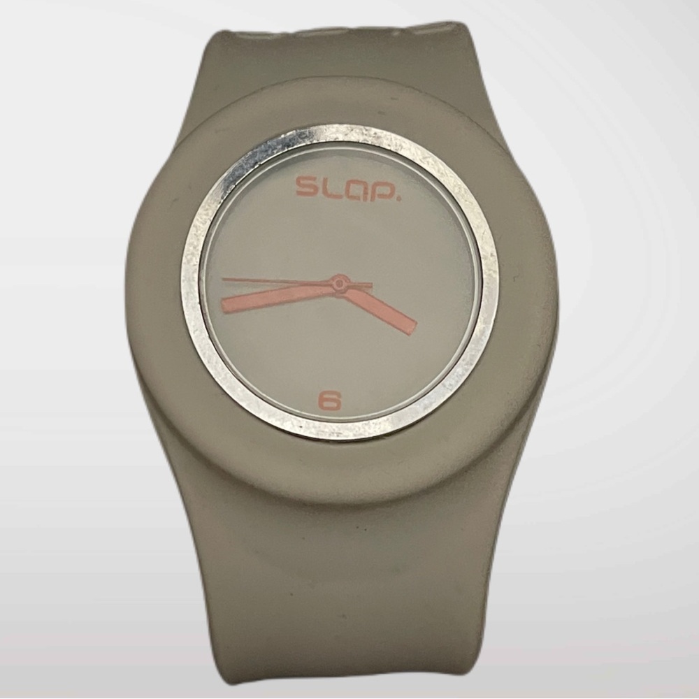 Slap Watch, White Silicone